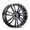 KRAZE SPECTRA 183 GLOSS BLACK 22X8.5 5-114.3 5-120 38MM 74.1MM