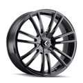 KRAZE SPECTRA 183 GLOSS BLACK 22X8.5 5-114.3 5-120 38MM 74.1MM