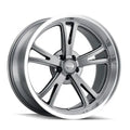 RIDLER TYPE 606 GREY W MILLED SPOKES DIAMOND LIP 18X8 5-127 0MM 83.82MM