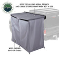 Overland Vehicle Systems HD Nomadic Shower - Quick Deploying Double Shower 42 x 84 Grey Body Green Trim W Black Travel Bag