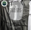 Overland Vehicle Systems HD Nomadic Shower - Quick Deploying Double Shower 42 x 84 Grey Body Green Trim W Black Travel Bag