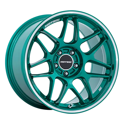 MOTEGI MR158 19X8.5 5X4.5 HOK-GRN MCH 25MM - MR158ED19851225