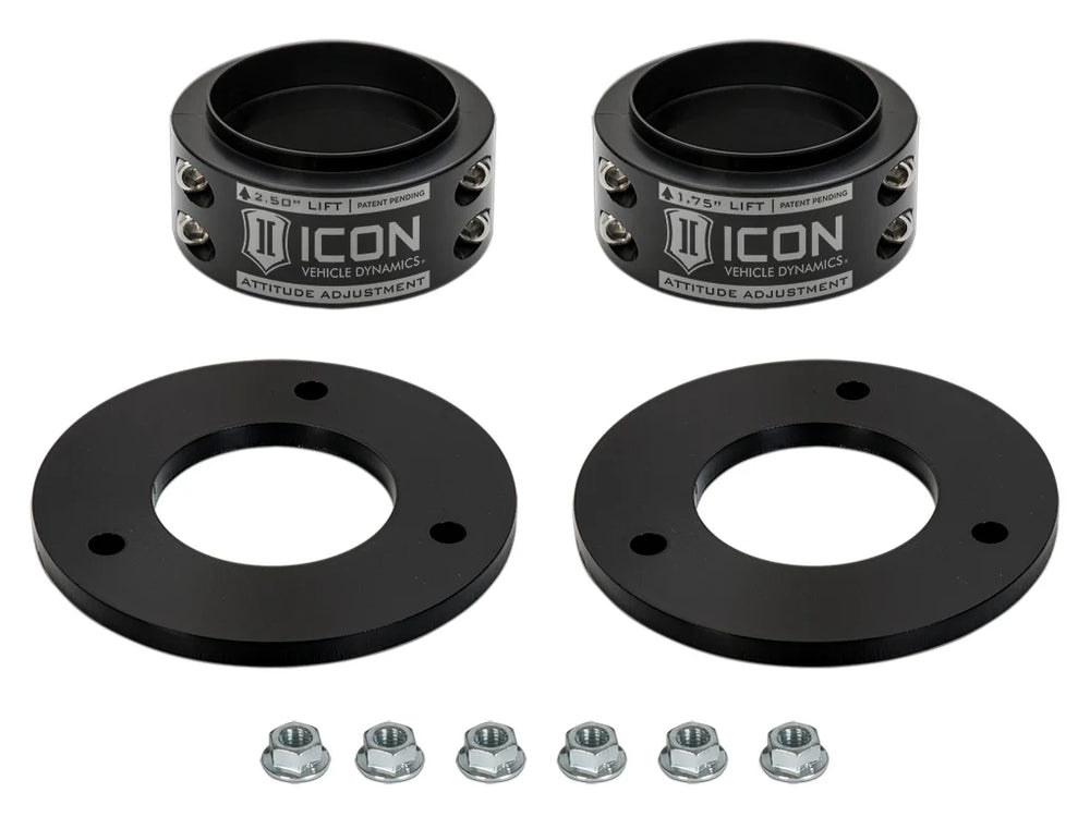 ICON Alloys 21-23 Ford Raptor .5-2.5" Lift Adjustment Collar Front Leveling Kit