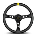 Momo Gotham Steering Wheel 350 mm - Black Leather/Black Spokes