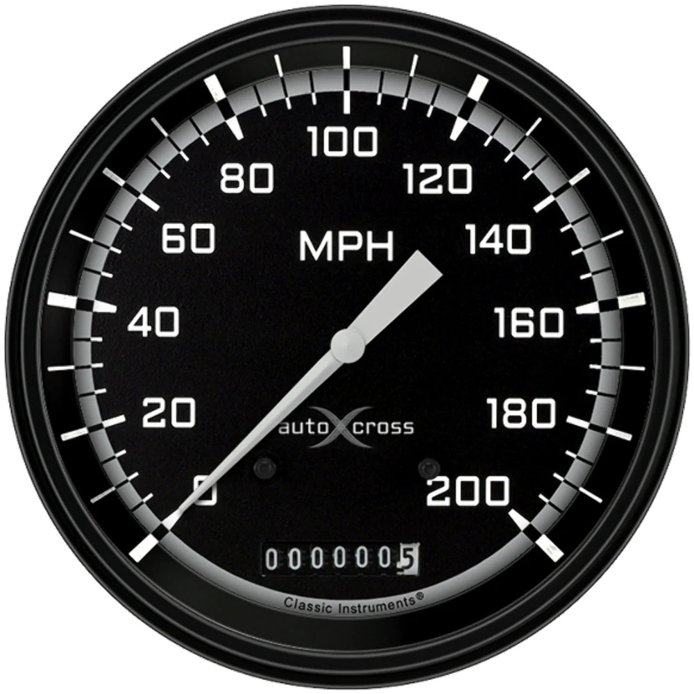 AUTO CROSS GREY 5IN SPEEDO 200 MPH