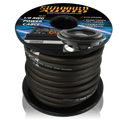 CABLE 1/0 GA @ 50 FT BLACK RCA CABLE