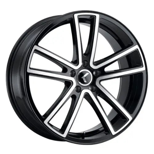 KRAZE LUSSO KR190 BLACK MACHINED FACE 22X8.5 5-114.3 38MM 72.62MM