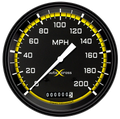 AUTO CROSS YELW 5IN SPEEDO 200 MPH