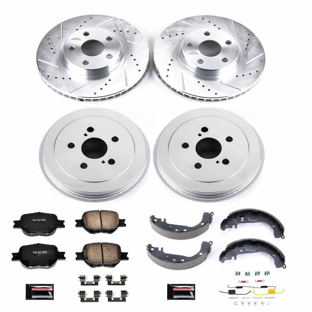 Power Stop 01-05 Toyota Celica Front & Rear Z23 Evolution Sport Brake Kit