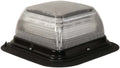 LED BEACON SQUARE POLY BASE MEDIUM PROFILE 1224VDC 24 FLASH PATTERNS CLEAR