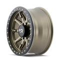 DIRTY LIFE DT-2 9304 SATIN GOLD W SIMULATED BEADLOCK RING 17X9 6-139.7 -12MM 106MM
