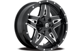 FULL BLOWN 18x9 5x114.30/5x127.00 GLOSS BLACK MILLED (1 mm)
