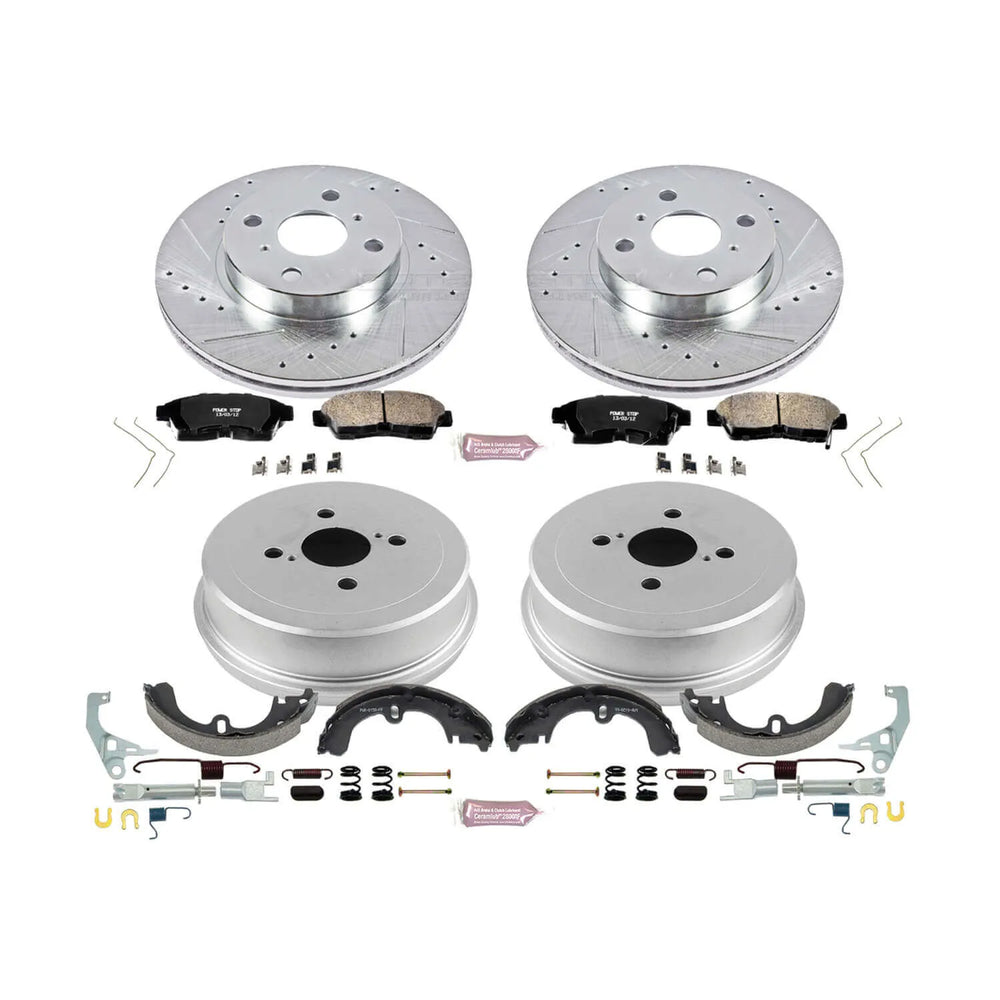 Power Stop 93-97 Toyota Corolla Front & Rear Z23 Evolution Sport Brake Kit