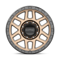 ~(34 lbs. 21X21X12)~ KM544 18x9 8x170.00 MATTE BRONZE W/ BLACK LIP (18 mm)