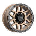 ~(34 lbs. 21X21X12)~ KM544 18x9 8x170.00 MATTE BRONZE W/ BLACK LIP (18 mm)