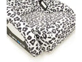 NRG FRP Bucket Seat PRISMA SAVAGE Edition White Pearlized Back Snow Leopard Print - Medium