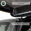 Overland Vehicle Systems HD Nomadic 180 LTE - Awning Grey Body Green Trim Black Travel Cover