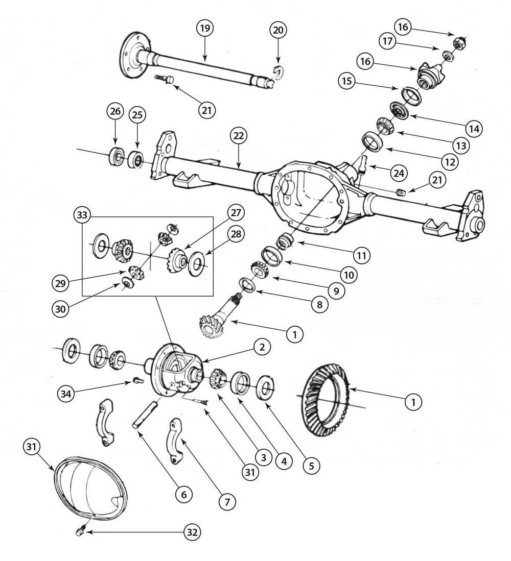USA Standard Ring and Pinion gear set for GM 8.2IN in a 3.08 ratio