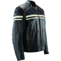 Kuryakyn Leather By River Road Hoodlum Vintage Leather Jacket Black - Small