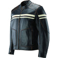 Kuryakyn Leather By River Road Hoodlum Vintage Leather Jacket Black - Small