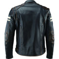 Kuryakyn Leather By River Road Hoodlum Vintage Leather Jacket Black - Small