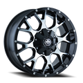 Mayhem 8015 Warrior 18x9 / 8x165.1 BP / -12mm Offset / mm Hub Gloss Black Machined Wheel
