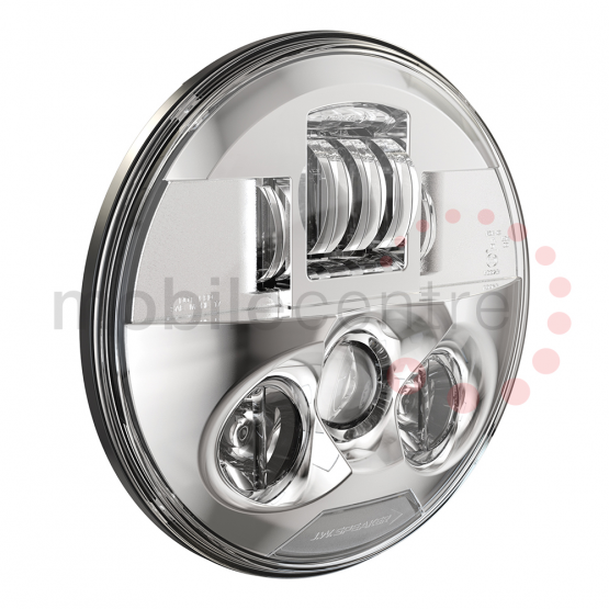 12V DOT ECE LED High Low Beam Headlight with Chrome Inner Bezel