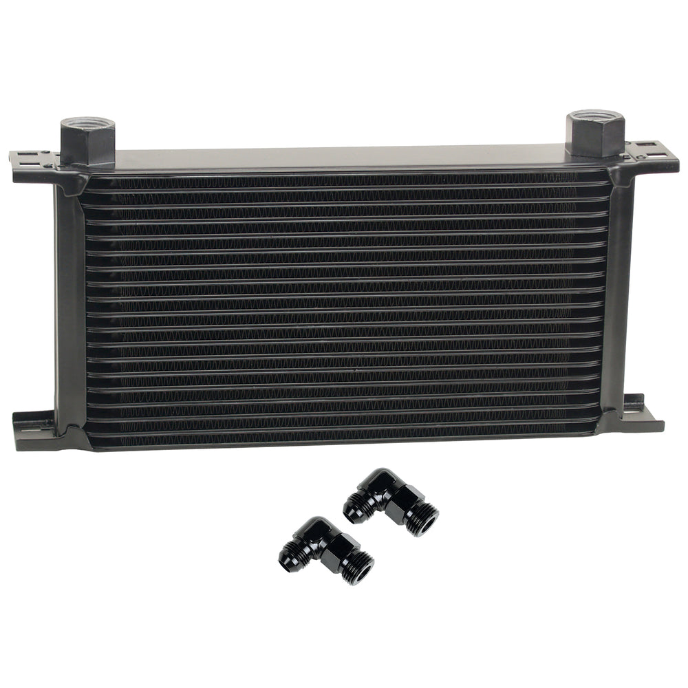 19 ROW SERIES 10000 STACK PLATE COOLER 90DEG SWIVEL 10AN FITTING ALUMINUM