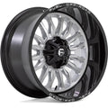 D798 22X10 8X180 SLVR-BRSH BLK-LP -