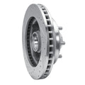 R1 1988-1996 Chevrolet C3500 Front Right Drilled & Slotted Silver Brake Rotor