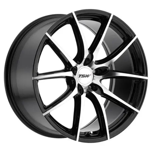 TSW Alloy Wheels black auto part