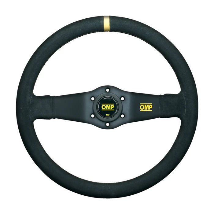 OMP Rally Dished Steering Wheel 350mm - Small Suede (Black)