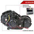 PROJECTOR HEADLIGHTS -BLACK FOR FAC