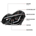 PROJECTOR HEADLIGHTS -BLACK FOR FAC