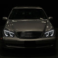 PROJECTOR HEADLIGHTS -BLACK FOR FAC