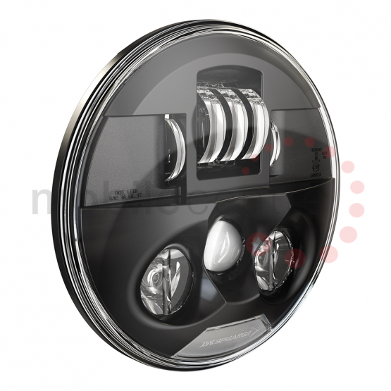 12V DOT ECE LED High Low Beam Headlight with Black Inner Bezel