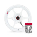 Enkei PF06 18x9.5 5x114.3 27mm Offset 75mm Bore White Machined Wheel