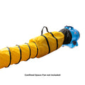 12 IN I.D. / 25 FT. LONG POLYESTER DUCT HOSE FOR X12 YELLOW