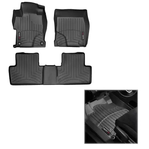 WeatherTech Cocoa Front Rear and Rear Floorliners Fits -20-25 Highlander 471609-1-2-3