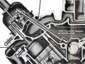ATI Shell Assy - 7.074 - Steel - SB Chrysler OEM Location for Modified Cover - 2 Ring