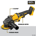 60V MAX BRUSHLESS CORDLESS 4.56IN GRINDER W/KICKBACK BRAKE (TOOL ONLY)