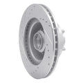 R1 70-72 Dodge CHALLENGER Front Right Drilled & Slotted Silver Brake Rotor
