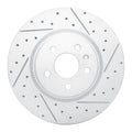 R1 12-21 Tesla Model X Front Right Drilled & Slotted Geoperformance Rotor