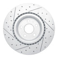 R1 12-21 Tesla Model X Front Right Drilled & Slotted Geoperformance Rotor