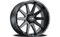 Cast Aluminum Wheels 143 MB 17x9 Matte Black 5 On 127 Bolt Pattern -12 Offset ION Wheels