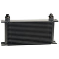 19 ROW SERIES 10000 STACK PLATE COOLER 90DEG SWIVEL 8AN FITTING ALUMINUM