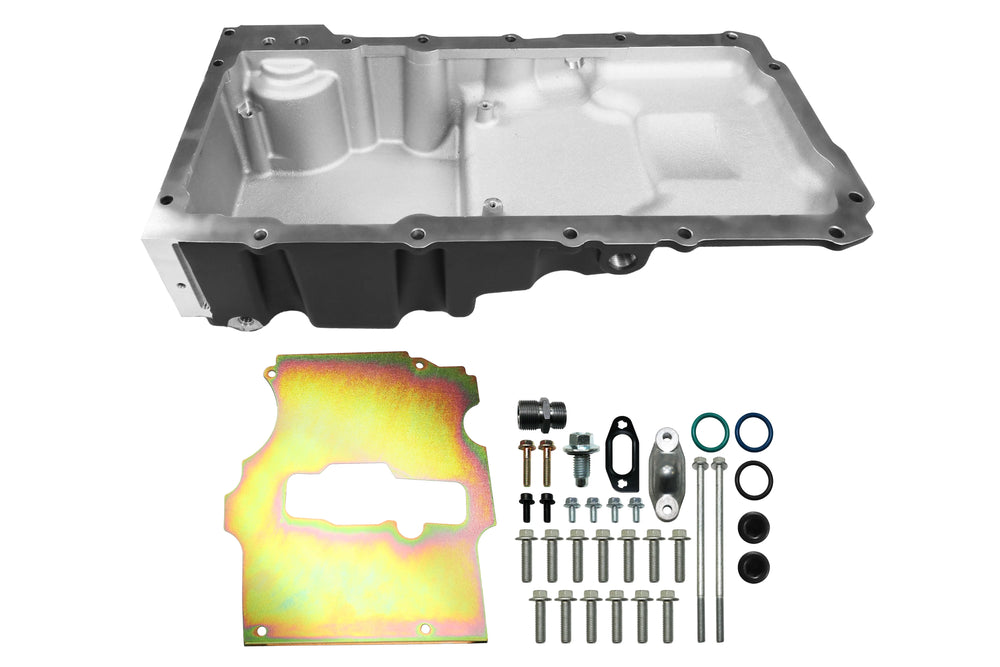 LS SWAP OIL PAN ULTRA LOW PROFILE 6.10 QTS W/ FILTER CAPACITY BLACK