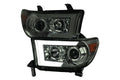 PROJECTOR HEADLIGHTS WITH AMBER REFLECTOR- SMOKE