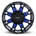 SPINE 17X9 6135/139.7 10P C87.1 BLACK BLUE MILLED SPOKE