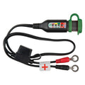 OPTIMATE CABLE BATTERY LEAD W/ BUILTIN CHARGE LEVEL MONITOR 3 LED12.8V BATTERY RED CAP